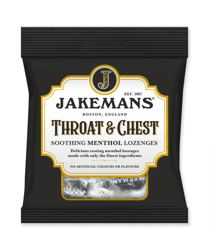 JAKEMANS menthol lozenges throat & chest 73g